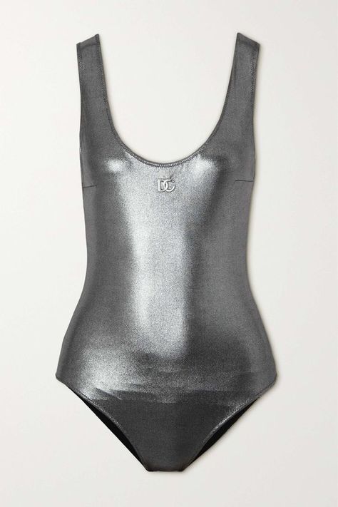 Reflective | Grey Silver Swimwear, Silver Bodysuit, Honeymoon Wear, Swimsuit Inspiration, Metallic Swimsuit, Fashion 2024, Swimsuits For All, On Vacation, Net A Porter