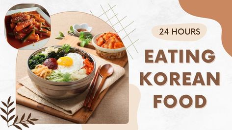 Food Youtube Thumbnail Canva Template Vlog Thumbnail Background, White Beige Aesthetic, Aesthetic Eating, Thumbnail Template, Youtube Thumbnail Template, Youtube Thumbnail, Beige Aesthetic, Canva Templates, Korean Food