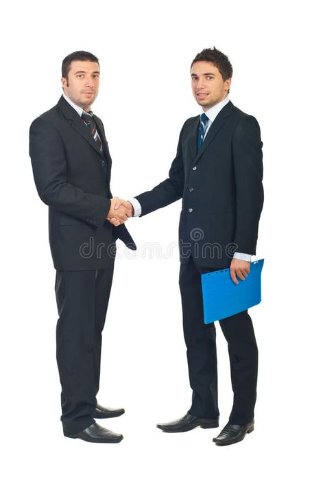 Full length of business men handshake. Full length of two business men shaking h #Sponsored , #SPONSORED, #Ad, #length, #shaking, #handshake, #Full Men Shaking Hands, Shaking Hands, Business Men, Shake Hands, Inspiration Art, Art Beautiful, Business Man, White Background, Full Length