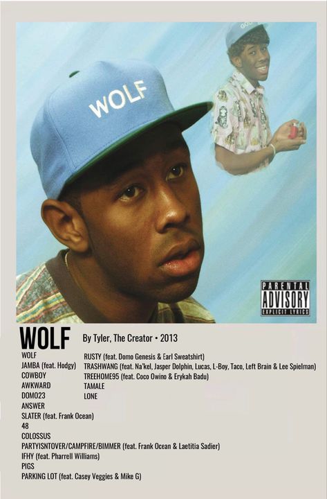 minimal polaroid album poster for wolf by tyler, the creator Tyler Posters, Wolf Album, Album Posters, Minimalist Music, Wolf Poster, Movie Wall, Vintage Music Posters, Iconic Movie Posters, Music Poster Ideas