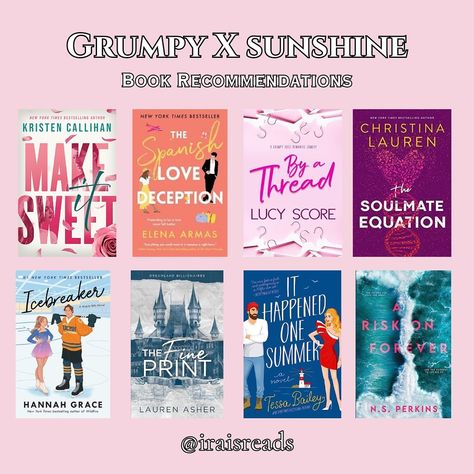 Featured: Make It Sweet by @kristen_callihan The Spanish Love Deception by @thebibliotheque By a Thread by @scorelucy The Soulmate Equation by @clobooks2 Icebreaker by @hannahgraceauthor The Fine Print by @laurenasherauthor It Happened One Summer by @tessabaileyisanauthor A Risk on Forever by @nsperkinsauthor #book #booklover #bookstagram #booksbooksbooks #bookaddict #bookcommunity #grumpyxsunshinetrope #ilovebooks #bookrecommendations #... A Risk On Forever, The Soulmate Equation, Soulmate Equation, Kristen Callihan, Romance Book Recommendations, It Happened One Summer, The Spanish Love Deception, Spanish Love Deception, Grumpy X Sunshine