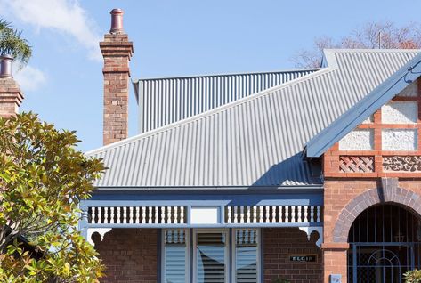 Windspray® | COLORBOND® steel Windspray Roof, Colorbond Windspray, Colorbond Roof, Corrugated Roofing, Heritage House, Brick Home, Roof Colors, New Roof, Standing Seam