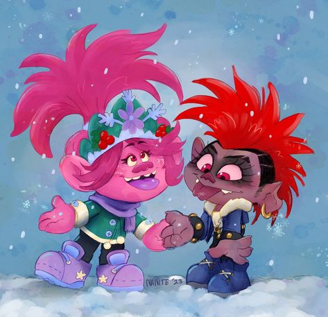 IT'S THAT TIME OF YEAR FELLAS #trolls #dreamworkstrolls #queenpoppy #queenbarb #parb #barbxpoppy #trollsfanart #myart | Instagram Queen Barb, Trolls Fanart, Queen Poppy, Branch Trolls, Dreamworks Trolls, Fan Art Drawing, December 1, Disney And Dreamworks, Pop Rocks