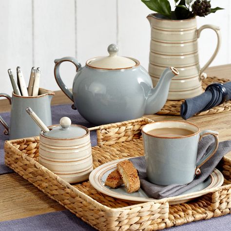 Ceramics Decor, Pretty Table Settings, Life In The Countryside, Denby Pottery, Ceramic Cutlery, Modern Tableware, Ceramic Wall Decor, Luxury Tableware, Tea And Books