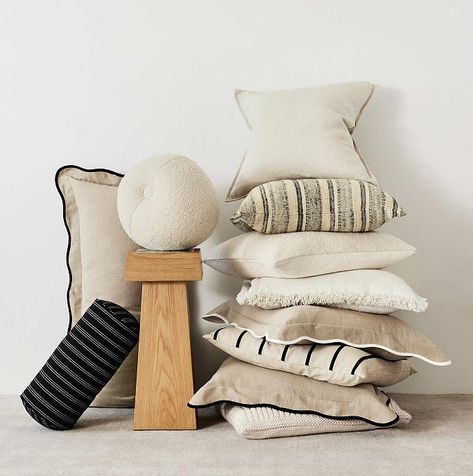 Walton Ribbed Sideboard + Reviews | Crate & Barrel Ivory Throw Pillows, Beige Throws, Beige Throw Pillows, Black Throws, Black Throw Pillows, Sofa Review, Knit Throw, Striped Throw, Knitted Throws