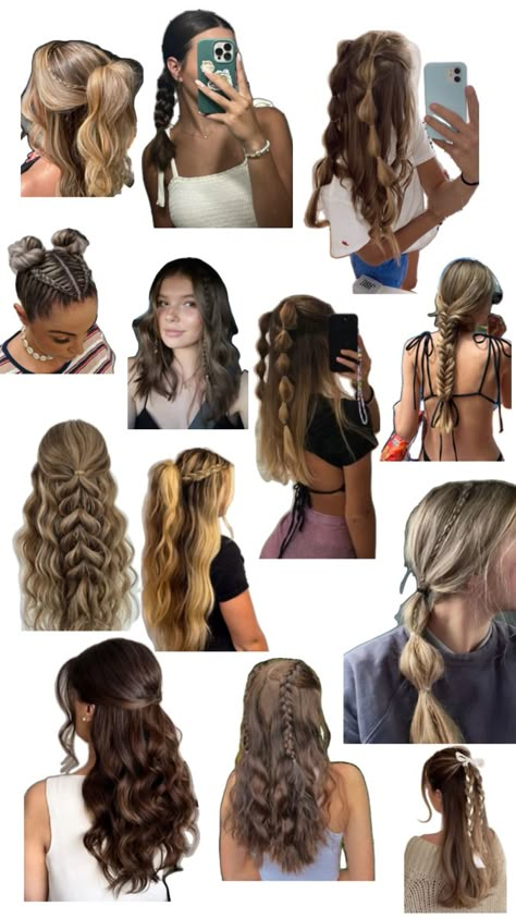 Preppy Hairstyles, Hairstyle Examples, Formal Hairstyles For Long Hair, Hair Inspiration Long, Sport Hair, Quick Natural Hair Styles, Hairstyles For Layered Hair, Hairdos For Curly Hair, Peinados Fáciles Para Cabello Corto