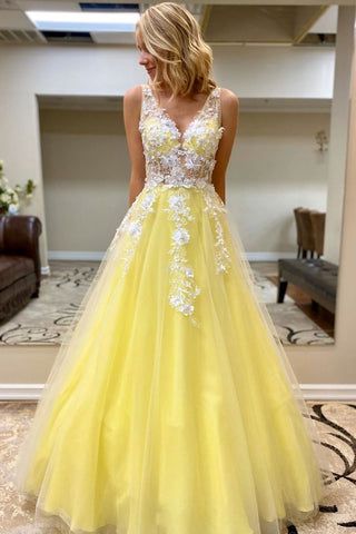 Yellow Formal Dress, Casual Evening Dresses, Yellow Prom, School Dance Dresses, Prom Dresses Long Lace, Winter Formal Dresses, Prom Dresses Yellow, Gaun Fashion, Lace Prom Dress