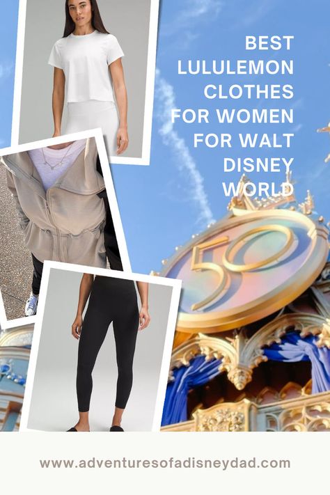 Explore the best Lululemon tops for your Disney getaway. From classic tees to cozy long sleeves, find your perfect park day outfit. Click for style insights and follow for more! Park Day Outfit, Lululemon Clothes, Outfits Leggings, Park Day, Disney Outfit, Disney World Parks, Day Outfits, Adventures By Disney, Lululemon Tops