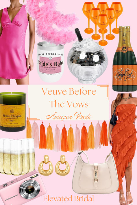 Bachelorette party themes, bachelorette party inspo, last veuve before the vows, amazon finds Ciao Bella Bachelorette, Veuve Before Vows Bachelorette, Veuve Before Vows, Bachelorette Party Theme, Austin Bachelorette, Bach Weekend, Bachelorette Ideas, Bachelorette Party Planning, Bachelorette Themes