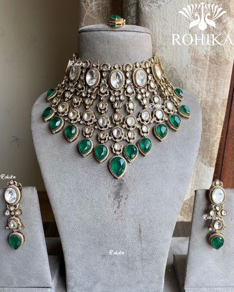 High quality polki kundan doublet stones necklace set ❤️❤️ DM for prices , shipping free within India 🇮🇳 . Product code on website : SHARAN . 🌟To place an order DM or whatsapp us on +916280926290 OR 🌟Buy it directly on our website www.rohikastore.com. Search for the product with the keyword “SHARAN” . . Follow @jewellery_by_rohika for more designs.❤️ . We ship worldwide 🌍 . We customise happiness 💞 . . Ordering procedure : - Make payment through Gpay, phonepe or bank transfer (net-banking... Stone Necklace Set, Stones Necklace, Bank Transfer, Bridal Sets, Banking, Stone Necklace, Necklace Set, Bridal Jewelry, Color Combinations