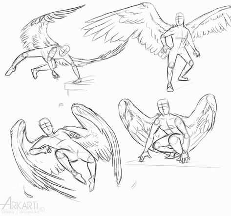 Art Poses Wings, Reference Photos Anatomy, Winged People Drawing Reference, Wings Art Reference, Oc With Wings, Person With Wings Drawing Reference, Female Body Template, Person With Wings, Winged Character