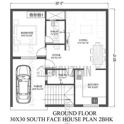 20x45 House Plan, 30x30 House Plans, Vastu Plan, House Vastu, 30x50 House Plans, 20x30 House Plans, Two Storey House Plans, West Facing House, Budget House Plans