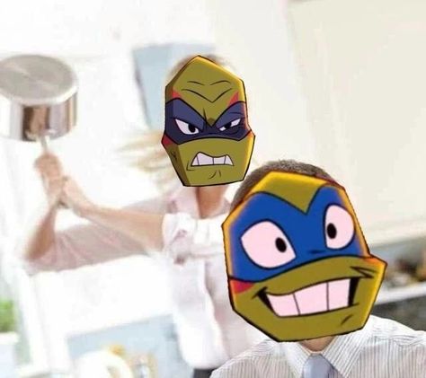 Cursed Tmnt Images, Rottmnt Reaction Pic, Future Leo, Tmnt Rise, Leo Rottmnt, Teenage Turtles, Tmnt Leo, Turtle Tots, Usagi Yojimbo