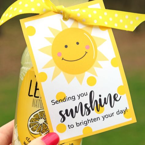 Check out my Sunshine Gift Tag Printable! A free printable that is bursting with an uplifting vibe. This is perfect for anyone who needs a little sunshine in their day. #passion4savings #printable #free #sunshine #yellow #uplifting #perfect #gift #neighbor #easy #free Sunshine Gift Ideas, Bag Of Sunshine, Sunshine Printable, Teacher Appreciation Gifts Diy, Gift Tag Printable, Teacher Bag, Box Of Sunshine, Free Printable Tags, Mothers Day Crafts For Kids