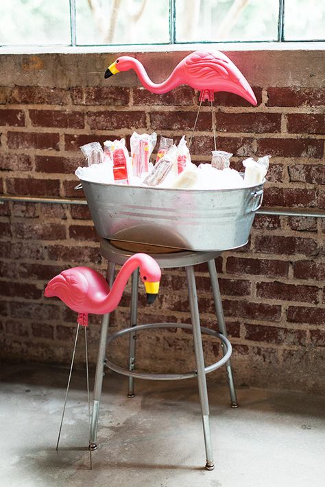 Flamingo Guardians over Popsicles:) http://inhonorofdesign.com/2014/08/search-for-your-awesome-tropical-getaway-party/ Tropisk Fest, Margaritaville Party, Flamingle Party, Flamingo Pool Parties, Spring Break Party, Pink Flamingo Party, Flamingo Birthday Party, Flamingo Theme, Fiesta Tropical