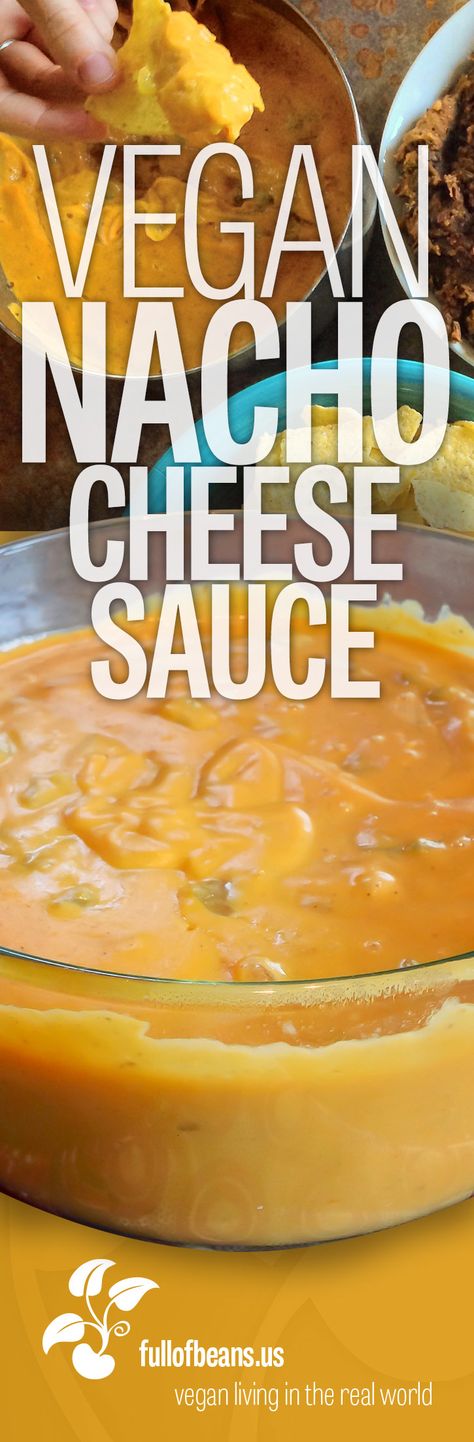 Yes you CAN have cheesey, gooey, spicy, cheese sauce that is dairy-free and 100% VEGAN. Click over to Full of Beans and get those chips ready! #vegan #dairyfree #eatforpeace Dairy Free Nacho Cheese, Spicy Cheese Sauce, Vegan Nacho Cheese Sauce Cashews, Vegan Cheese Sauce Nut Free, Vegan Nacho Cheese Sauce, Vegan Nacho Cheese, Vegan Nachos Cheese, Mustard Powder, Dip Easy