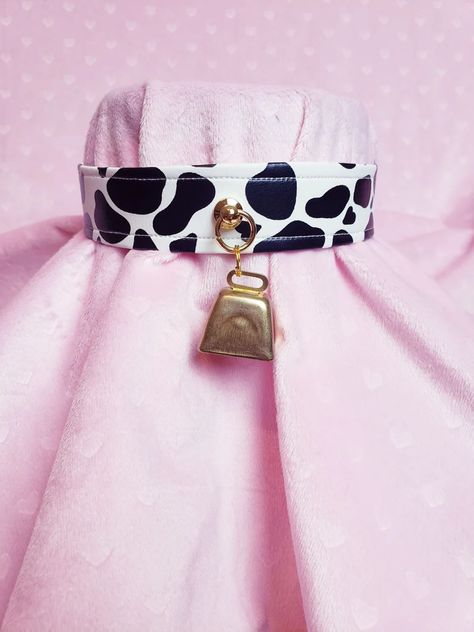 Soft Pleather Cow Chokers With Bell Custom Printed MULTI | Etsy Blueberry Print Clothes, Cow Bell Choker, Cow Print Wedding Dress, Cow Print Clothing, Cute Cow Outfits, Cow Print Clothes, Choker With Bell, Cow Clothes, Cow Print Outfit