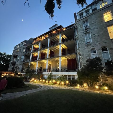 Cresent Hotel, Thorncrown Chapel, Haunted Hotels, Crescent Hotel, Eureka Springs Arkansas, Hotel Inspiration, Sky Bar, Haunted Hotel, Most Haunted Places