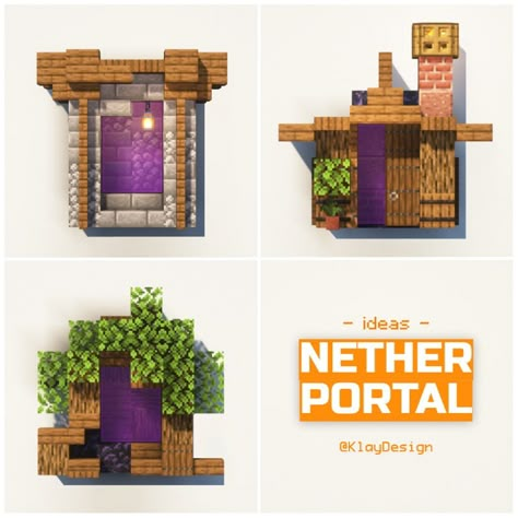 NETHER PORTAL ideas! 🧙‍♂️ Building these three nether portals took forever! 😆 Well, here’s three ideas of portal, each one with a different style! Should I do more? 🤔 Also, I’ll probably do a FACE REVEAL soon! So stay tuned! 😳 ——————————————— - 🪴 Follow @klay.design_mc for more! - 💬 Lemme know your thoughts! - 🙌 Complementary Shaders - 🍳 Repost with credits only! ——————————————— #minecraft #minecrafthouse #minecraftbuild #minecraftideas #minecraftbuilds #minecraftdesign #minecraftnether #... Aesthetic Nether Portal Minecraft, Neither Portal Minecraft, Portal Ideas Minecraft, Nether Portal Ideas, Minecraft Windows Design, Minecraft Portal Design, Nether Portal Design, Aesthetic Minecraft Builds, Minecraft Portal