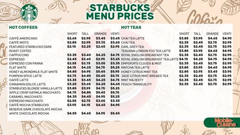 Updated Starbucks Menu Prices + Discount Hacks (2023) Starbucks Protein Drink, Cheap Starbucks Drinks, Non Coffee Starbucks Drinks, Best Starbucks Iced Coffee, English Breakfast Tea Latte, Starbucks Prices, London Fog Tea Latte, Fall Starbucks, Starbucks Fall Drinks