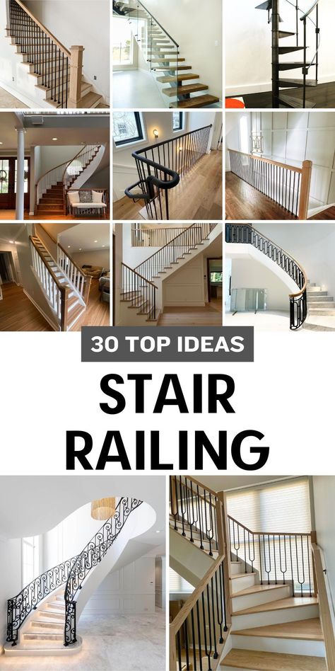 Outdoor stair railing ideas featuring barn-inspired half walls, black metal accents, and rustic wood materials create a warm and welcoming style. Perfect for farmhouse decks, patios, or porches, these designs can also complement interiors. Add painted banisters or marble details for a unique staircase makeover.