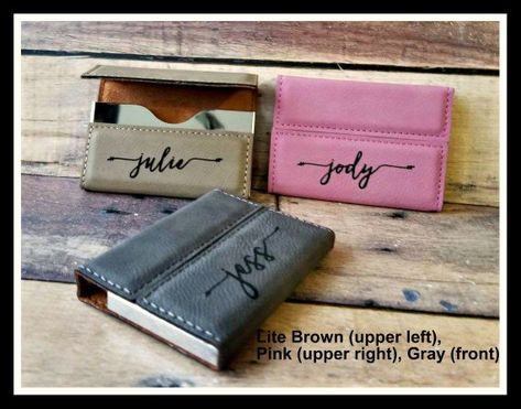 Business Card Holder, Leather,  Custom Engraved Boss Gift, Personalized Card Case Corporate Gifts Fathers Day Gift, Groomsmen Gifts, Husband Secretary Gifts, Leather Business Card Holder, Laser Engraved Leather, New Job Gift, Business Card Cases, Job Gifts, Boss Gift, Corporate Business Card, Bodo