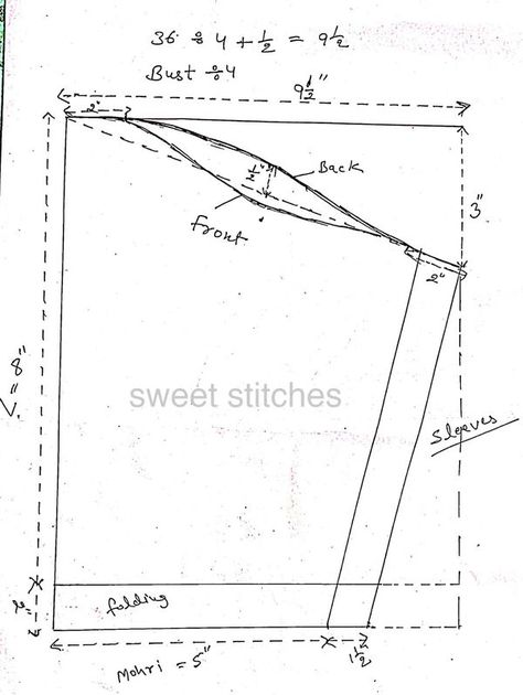 Sweet Stitches Pattern Drafting Tutorials Blouses, Churidar Pattern, Sewing Classes For Beginners, Tailoring Classes, Pattern Drafting Tutorials, T Shirt Sewing Pattern, Sewing Sleeves, Sewing Measurements, Easy Dress Sewing Patterns