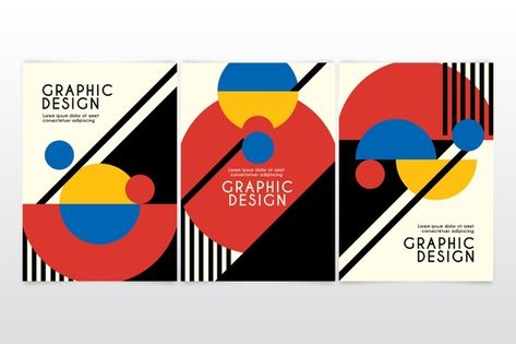 Graphic Design Cover, Isometric Shapes, Geometric Poster Design, Geometric Graphic Design, Page Layout Design, Graphic Design Collection, Bauhaus Poster, Geometric Poster, Design Cover