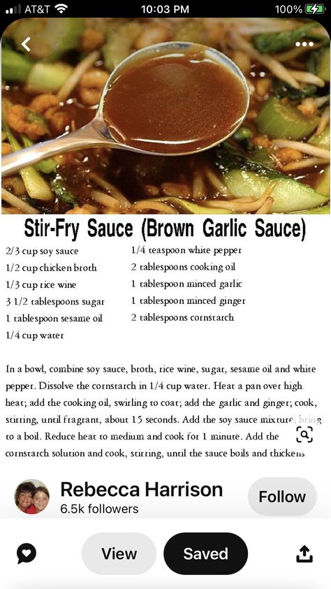 Chinese Brown Sauce Recipe, Sauce For Stir Fry, Brown Sauce Recipe, Chinese Brown Sauce, Stir Fry Sauce Easy, Ramen Seasoning, Homemade Sauce Recipes, Stir Fry Recipes Chicken, Chinese Cooking Recipes