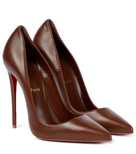 Luxury Brown Heels With Red Sole, Adrette Outfits, Louboutin Online, Louboutin So Kate, Dr Shoes, Christian Louboutin So Kate, So Kate, Heels Classy, Louboutin Heels