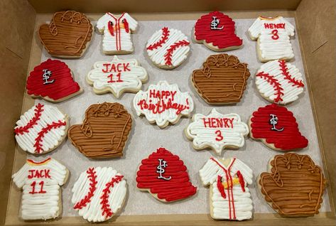 Cookie Trailer, Buttercream Decorated Cookies, Baseball Sugar Cookies, Softball Cookies, Sport Cookies, Buttercream Cookies, Sports Cookies, Buttercream Designs, Buttercream Decorating