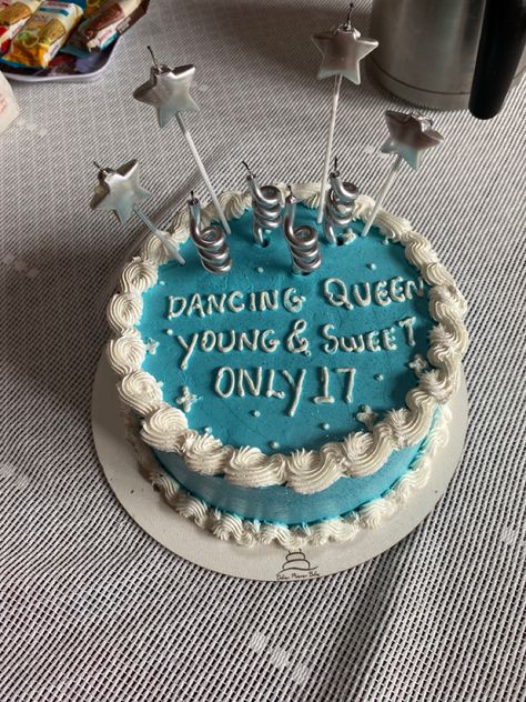 Young And Sweet Only 17 Cake, Only 17 Cake, Young And Sweet Only 17, 17 Cake, 17th Birthday, Dancing Queen, Amazing Cakes, Birthday Ideas, Cake Decorating