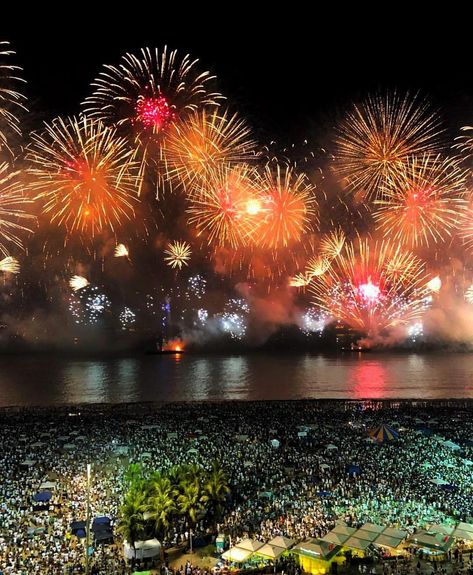 Copacabana Beach, New Years, Brazil Beach New Years, Brazil Tourism, Vision Book, Happy New Year Photo, New Years Traditions, Copacabana Beach, Brazil Travel, New Year Photos, I Want To Travel