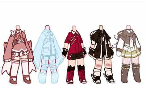 Gacha Ocs Outfits, Đồ Gacha Club Girl, Gacha Club Oc Outfit Ideas, Cool Gacha Club Outfits, Gatcha Character Outfits, Female Gacha Club Outfits, Outfit Ideas For Gacha Club, Kawaii Gacha Club Outfits, Gacha Life Clothes Ideas For Girl