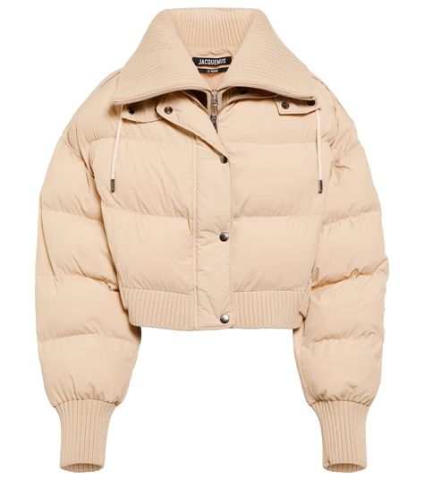 Jacquemus - La Doudoune Briciola puffer jacket | Mytheresa Best Puffer Jacket, Egirl Fashion, Studded Jacket, Puffer Jacket Women, Oversized Silhouette, Celebrity Outfits, Jacket Women, Puffer Coat, Light Beige