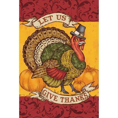 Happy Turkey Day, Thanks Giving, House Flag, Flag Decor, Cursed Child Book, House Flags, Mini Garden, Flag Design, Give Thanks