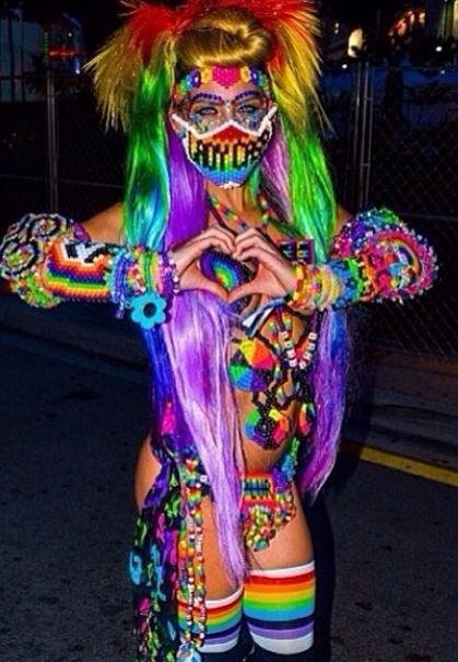 Kandi Raver Outfits, Ravecore Outfits, Kandi Outfits, Raver Outfits, Diy Kandi, Kandi Kid, Rave Culture, Kandi Ideas, Edm Outfits