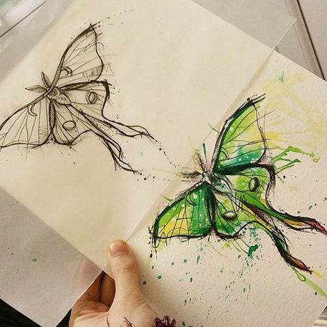 Tattooed Celebrities, Ink Splotch, Lunar Moth Tattoo, Beautiful Moths, Luna Moth Tattoo, Tattoos Abstract, Secret Tattoo, Moth Drawing, Tattoo Jewelry