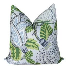 Wheaton Whaley Collection - For Sale | Chairish Thibaut Fabric, Pillow Ideas, Florida Room, Blue Pillow Covers, Coastal Life, Kitchen Fabric, Floral Print Design, Floral Pillow, Floral Pillow Cover