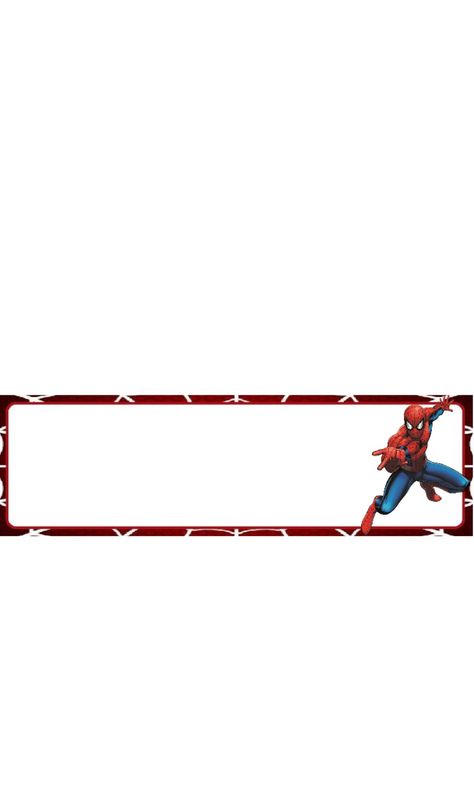 Spiderman Name Label, Spider Man Name Tag, Spiderman Name Tag, Spiderman Name, Christmas Wallpaper Iphone Tumblr, Superman Stickers, School Stickers Labels, Pencil Labels, Notebook Labels