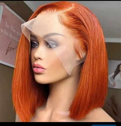 Light laced frontal hair Ginger Lace Front Wigs, Ginger Bob, Short Bob Straight, Cheveux Oranges, Wigs Collection, Blond Ombre, Braids Wigs, Ombre Highlights, Corte Bob