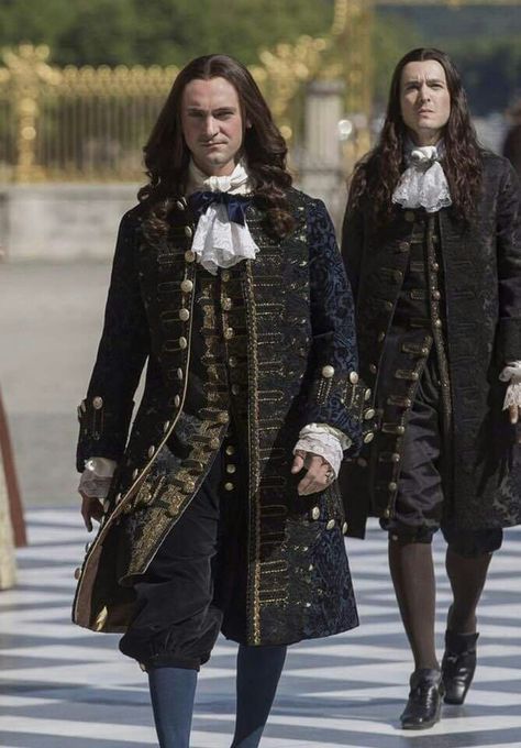 Versailles Outfit, Louis Xiv Versailles, Versailles Tv Series, George Blagden, 17th Century Fashion, 18th Century Costume, Period Clothing, 18th Century Fashion, Men Suit