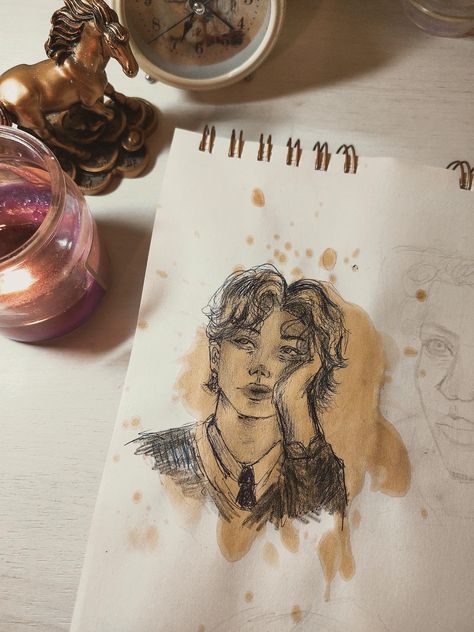 Spill Art Drawing Ideas Check more at https://metaclus.com/spill-art-drawing-ideas/ Spill Art Drawing, Coffee Spill Art, Spill Art, Art Drawing Ideas, Body Shape Sketch, Spilled Coffee, Watercolor Sketching And Journaling, Beautiful Nature Wallpaper, Drawing Challenge