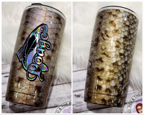 Fish Tumbler Ideas, Fish Tumbler, Tumbler Inspiration, Cup Ideas, Tumbler Cups Diy, Diy Cups, Tumbler Ideas, Fishing Lure, Tumbler Cups