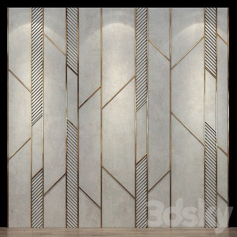 Wall Panel 70 - Other decorative objects - 3D Models - 3DSKY Modern Wall Cladding, Lobby Wall Design, Charcoal Panels, Wall Cladding Designs, Bad Room Design, Modern Wall Paneling, Cladding Design, Accent Wall Designs, Latest Living Room Designs