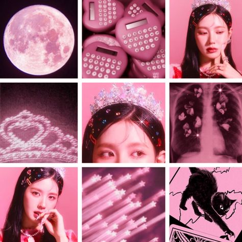 (g)-idle , miyeon, moodboard , aesthetic, pink, black Moodboard Aesthetic, Mood Board Design, Aesthetic Pink, Board Design, Mood Boards, Pink Black, Mood Board, Black Pink, Pink