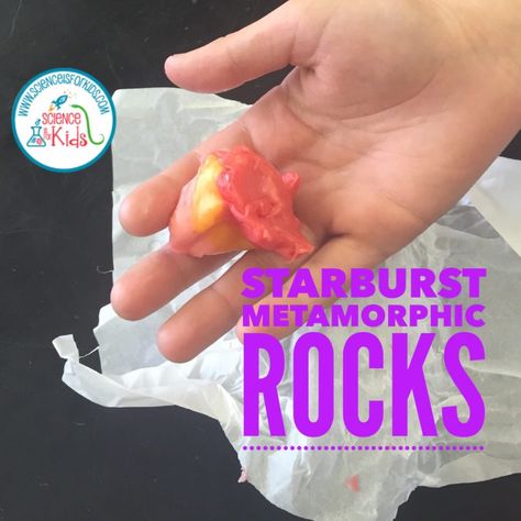 Learn about the Rock Cycle using Starburst Candy. Fun simple science activity for the rock cycle and rock types. You will need Starburst Candy. Rock Cycle For Kids, Rock Cycle Activity, Candy Science, Starburst Candy, Middle School Science Experiments, Rock Cycle, Simple Science, Third Grade Science, Science Notebooks