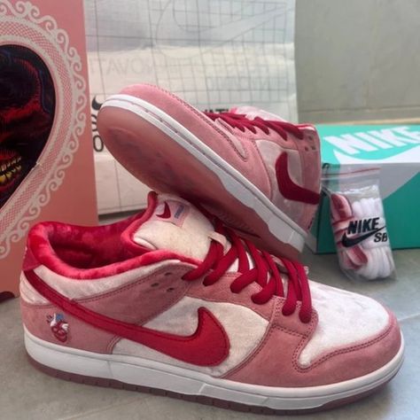 Nike SB Dunk Low x Strangelove “Valentine’s Day” Strange Love Dunks, Athleisure Luxury, 90s Athleisure, Dunk Lows, Nike Sb Dunk Low, Nike Sb Dunks Low, Nike Sb Dunk, Sb Dunk Low, Shoe Inspo