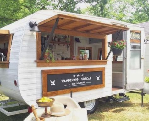 Rv Food Truck Conversion, Camper Bar, Starting A Food Truck, Coffee Food Truck, Mobile Coffee Shop, Coffee Trailer, Mobile Coffee, Vintage Camper Remodel, Food Truck Business