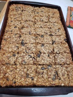 My Patchwork Quilt: OATMEAL HERMIT BARS Oatmeal Raisin Squares, Oatmeal Pan Cookies, Sheet Pan Oatmeal Cookie Bars, Oatmeal Raisin Bar Cookies, Oatmeal Raisin Cookie Bars Recipes, Oatmeal Raisin Bars Recipe, Recipes Using Raisins, Oatmeal Raisin Breakfast Bars, Oatmeal Bar Cookies